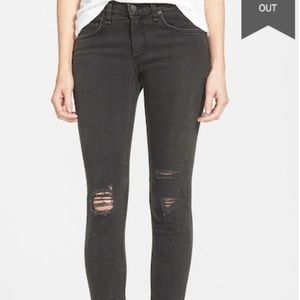 RAG & BONE/JEAN Shredded Skinny Jeans